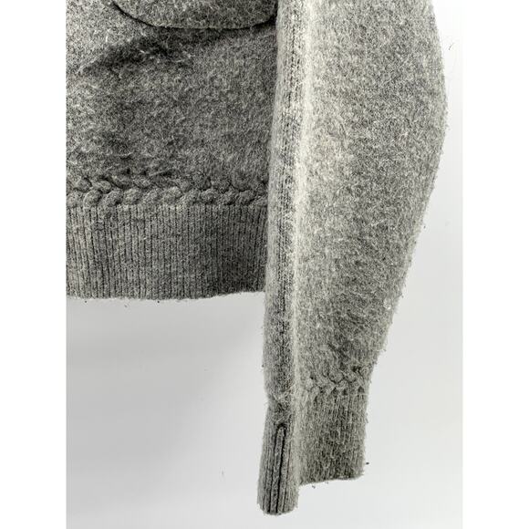 LYLA + LUXE Women's Light Heather Gray Button-Up Long Sleeve Cardigan SZ M - Picture 7 of 11